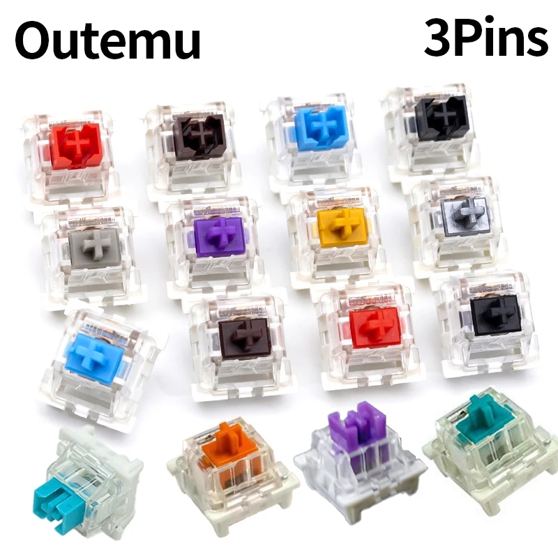 Silent Switch Mechanical Keyboard - Механические переключатели клавиатуры Outemu, 3-контактный пылезащитный