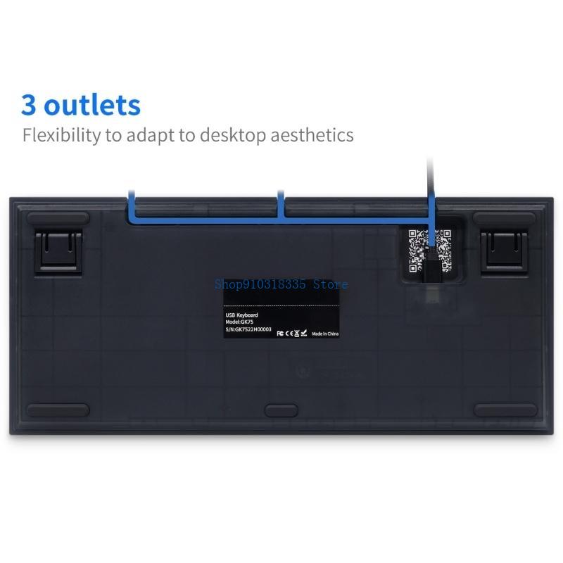 Optical Switch Keyboard Hotswap - Проводная клавиатура RGB с возможностью горячей