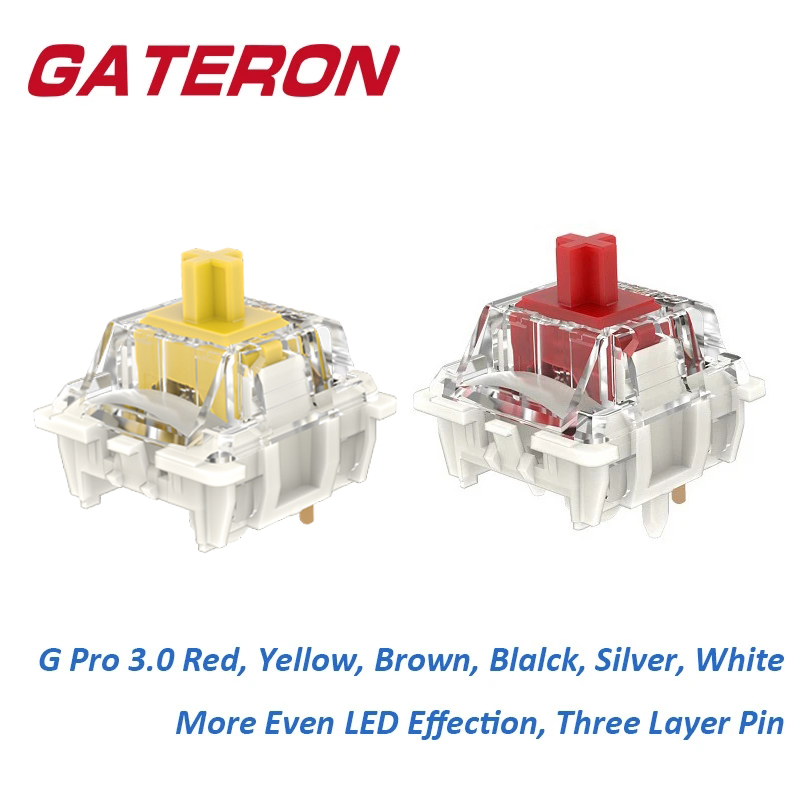 Gateron Switch Linear Tactile - Линейный тактильный 5-контактный SMD RGB переключатель