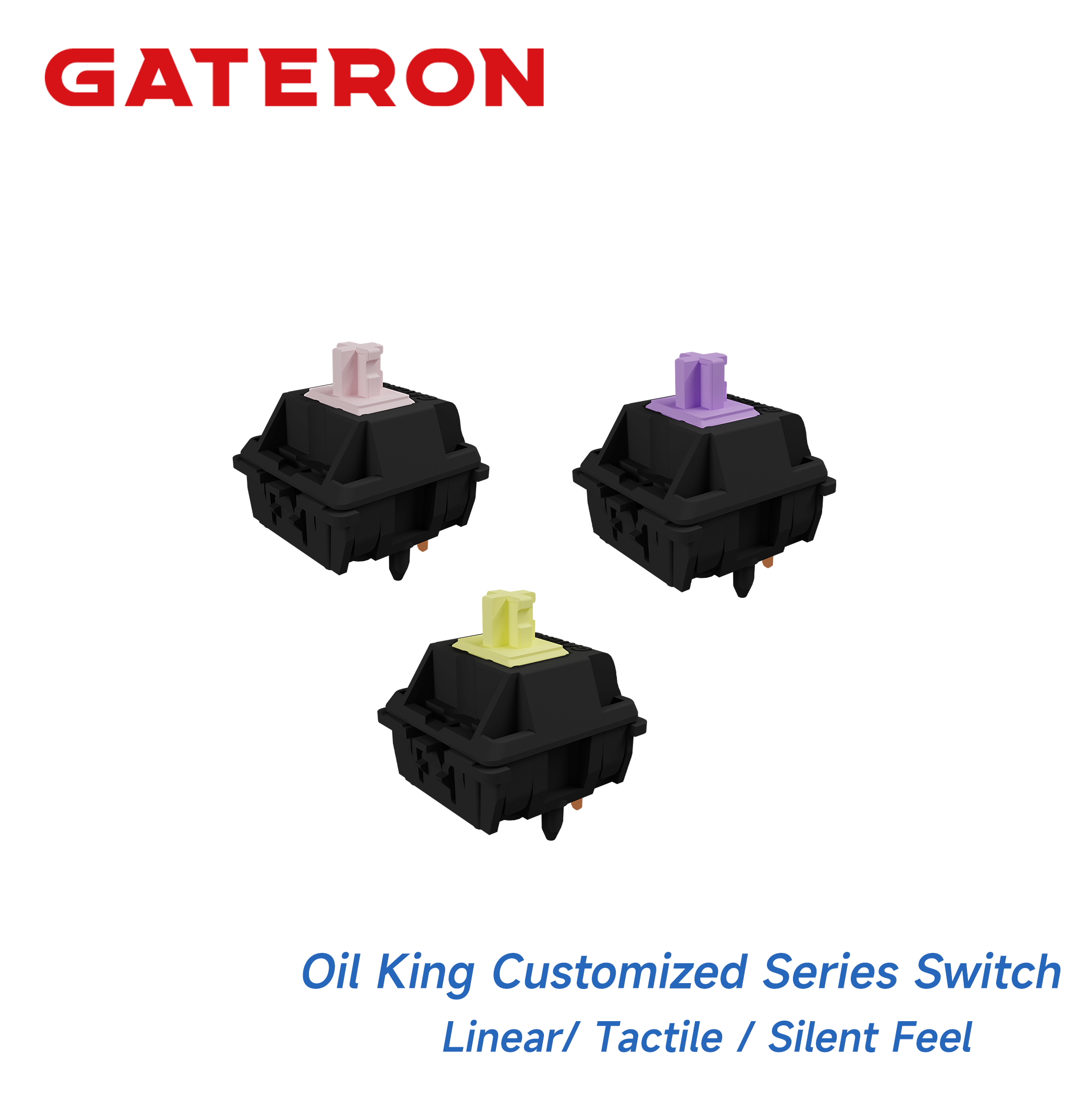 Gateron Switch Linear Tactile - Механические переключатели GATERON Oil King Familier