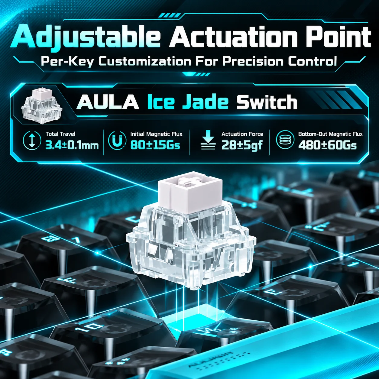 Игровая клавиатура AULA Hero68 – обзор и цена Hall Effect Magnetic Switch Keyboard